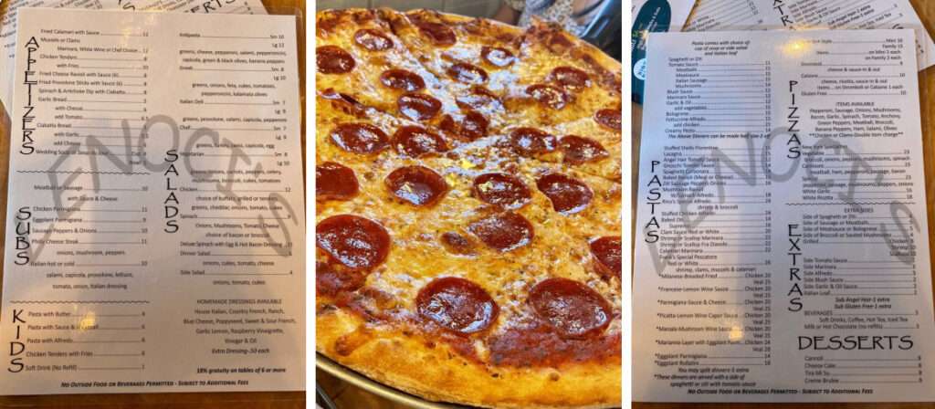 Lenoci’s Spaghetti House menu 2